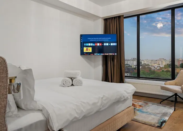 Crown Penthouse - Luxurious, & Vista , By Uni88 Hotel de apartamente Bucureşti
