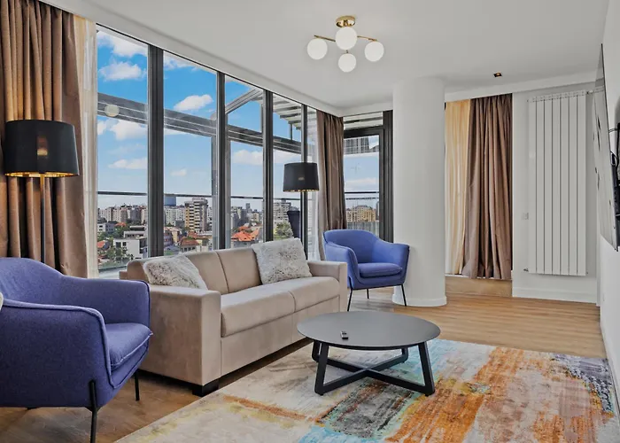 Hotel de apartamente Crown Penthouse - Luxurious, & Vista , By Uni88 Bucureşti